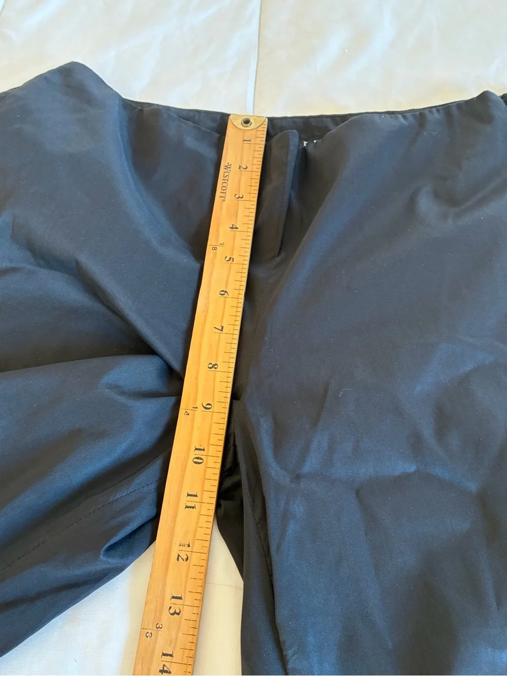 Theory black lightweight wide leg cropped minamilist pants 4